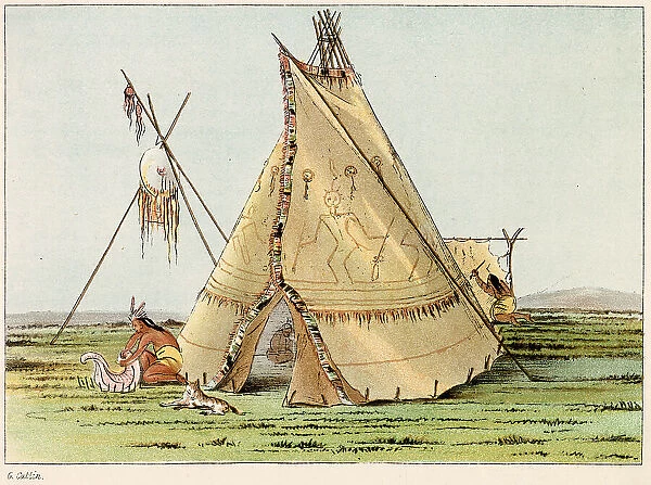 A teepee. Date: circa 1830