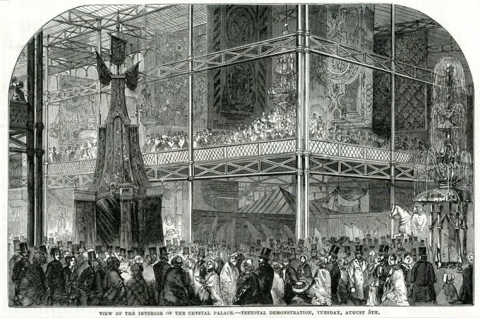 Framed Print : Teetotal Demonstration - Crystal Palace 1851 Framed Print : Teetotal Demonstration - Crystal Palace 1851