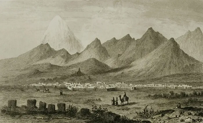 Framed Print : Tehran. Panoramic of the city and Elburz mountain range Framed Print : Tehran. Panoramic of the city and Elburz mountain range