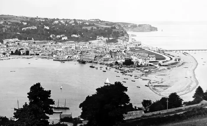 Framed Print : Teignmouth in Devon - Victorian period Framed Print : Teignmouth in Devon - Victorian period