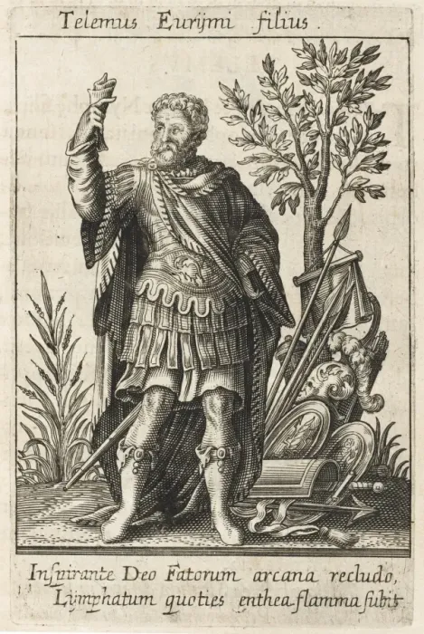 Framed Print : TELEMUS, son of Poseidon, a Greek seer best known for his predictions concerning Framed Print : TELEMUS, son of Poseidon, a Greek seer best known for his predictions concerning