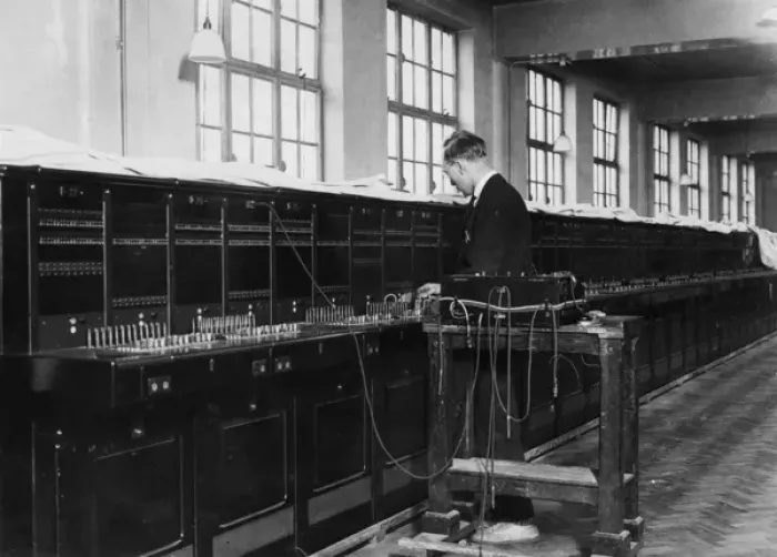 Framed Print : Telephone Exchange 1929 Framed Print : Telephone Exchange 1929