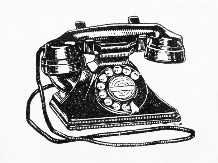 Framed Print : Telephone, printer's block Framed Print : Telephone, printer's block