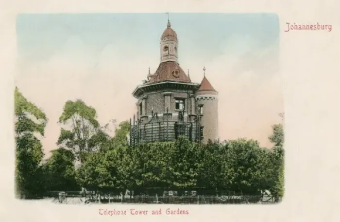 Framed Print : Telephone Tower and Gardens in Johannesburg Framed Print : Telephone Tower and Gardens in Johannesburg