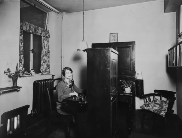 Framed Print : Telephonist, 1933. The Natural History Museum, London Framed Print : Telephonist, 1933. The Natural History Museum, London