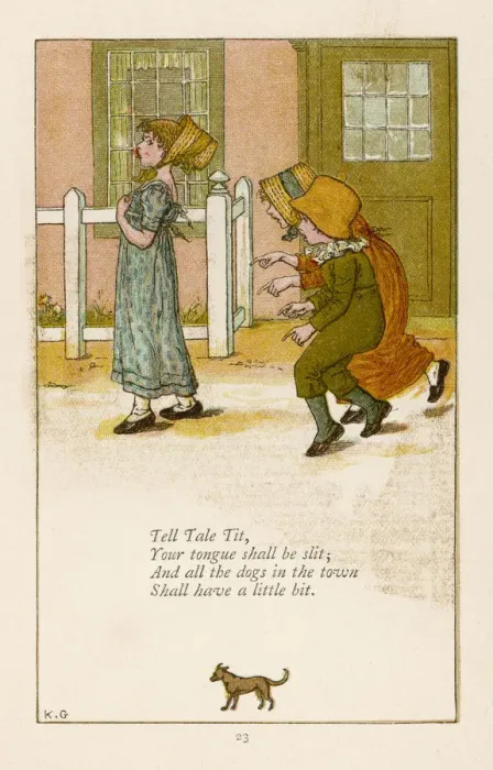 Framed Print : Tell Tale Tit Greenaway Framed Print : Tell Tale Tit Greenaway