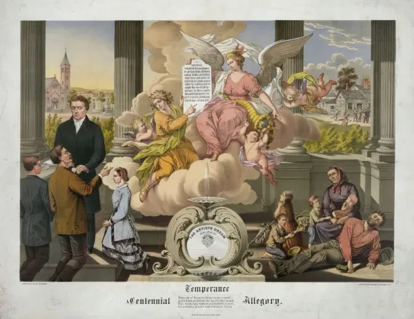 Temperance, a Centennial Allegory Print. Art Prints, Posters