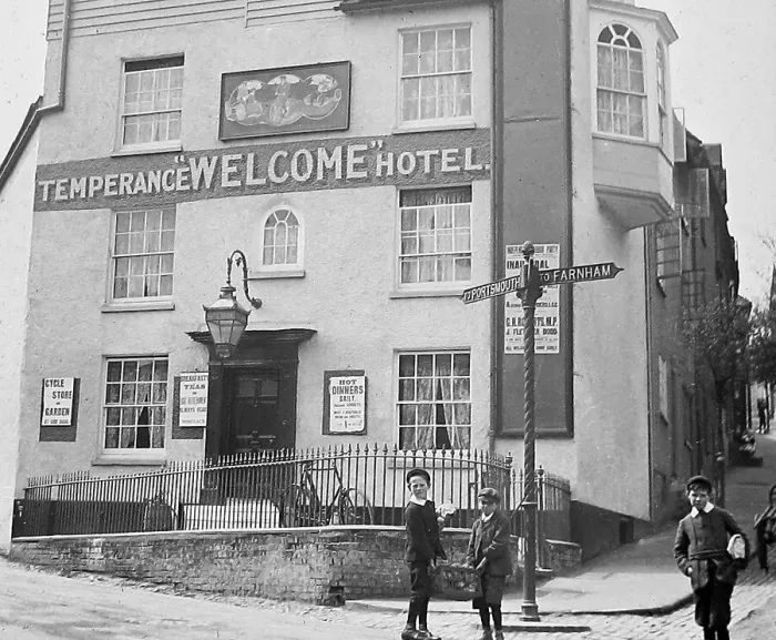 Framed Print : A Temperance Hotel Victorian period Framed Print : A Temperance Hotel Victorian period