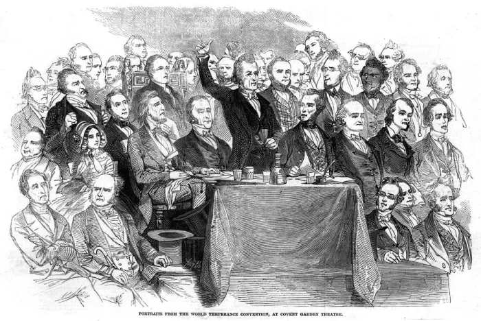 Framed Print : TEMPERANCE MEETING 1846 Framed Print : TEMPERANCE MEETING 1846