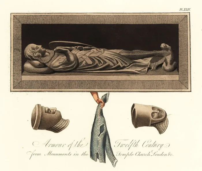 Framed Print : Templar knight's effigy, Temple Church, London, 12th century Framed Print : Templar knight's effigy, Temple Church, London, 12th century