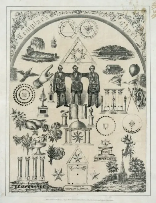 Framed Print : Templars chart Framed Print : Templars chart