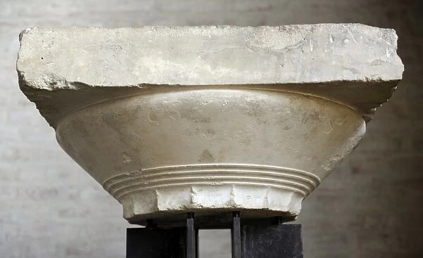 Temple on Aegina. Doric capital from the cella of the temple