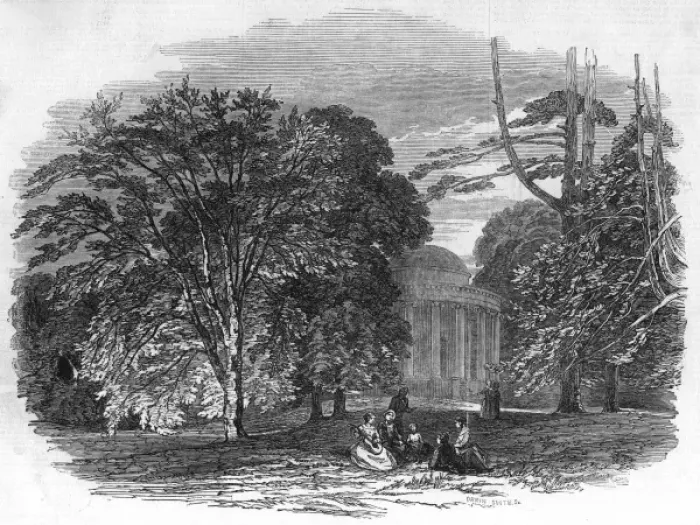 Framed Print : Temple of Ancient Virtue at Stowe Framed Print : Temple of Ancient Virtue at Stowe