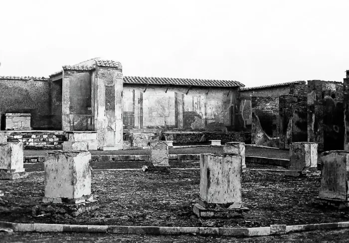 Framed Print : Temple of Augustus, Pompeii, Italy, Victorian period Framed Print : Temple of Augustus, Pompeii, Italy, Victorian period