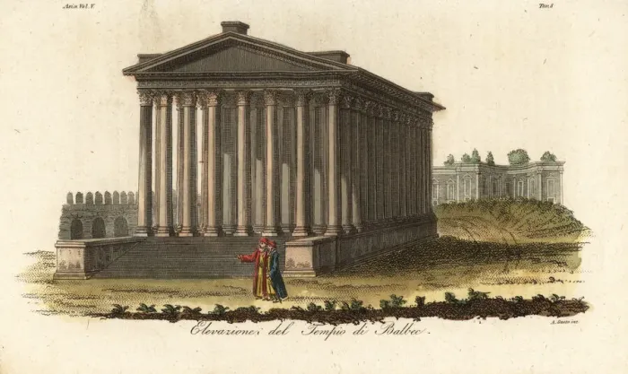 Framed Print : Temple of Bacchus at Baalbek, Lebanon