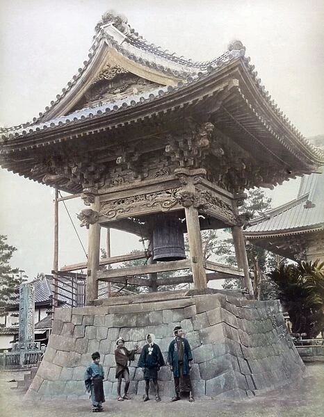 Temple Bell at Kawasaki, Japan, circa 1880s