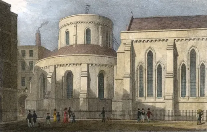 Framed Print : Temple Church / Shepherd Framed Print : Temple Church / Shepherd