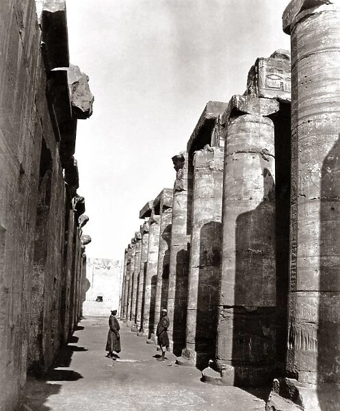 Temple at Edfou, Egypt, circa 1880s