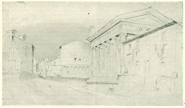 Framed Print : The Temple Of Fortuna Virilis, Rome, 1818 Framed Print : The Temple Of Fortuna Virilis, Rome, 1818