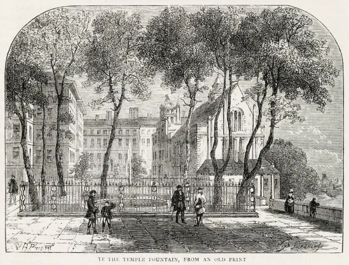 Framed Print : Temple Gardens, in the centre of London, between Fleet Street and stately Embankment Framed Print : Temple Gardens, in the centre of London, between Fleet Street and stately Embankment