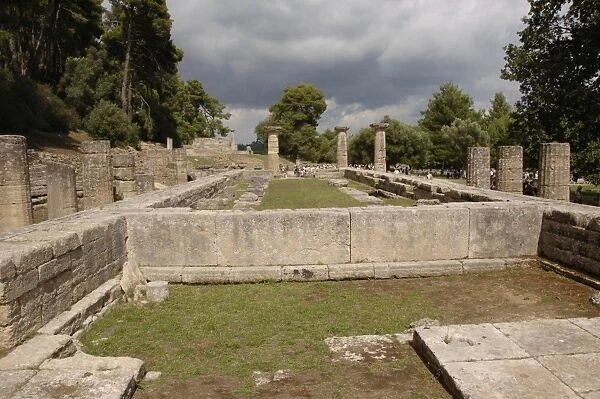 Temple of Hera (Heraion). 6th century B. C Sanctuary of Oly