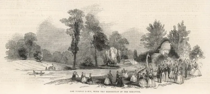 Framed Print : The Temple Lawn, Chiswick House Framed Print : The Temple Lawn, Chiswick House