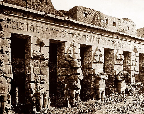 Temple Medinet Habu, Egypt, Victorian period