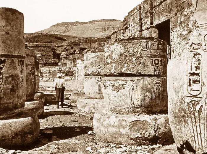 Framed Print : Temple of Medinet Habu, Luxor, Egypt Framed Print : Temple of Medinet Habu, Luxor, Egypt