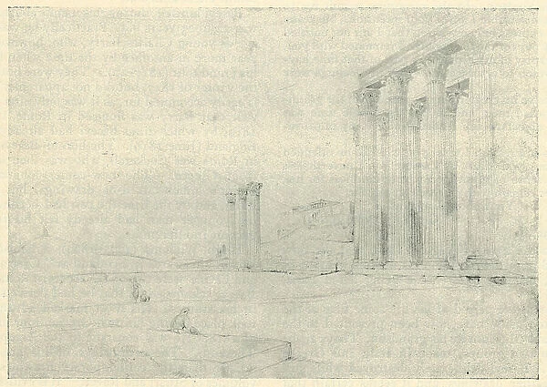 The Temple Of Olympian Zeus, Athens, 1818