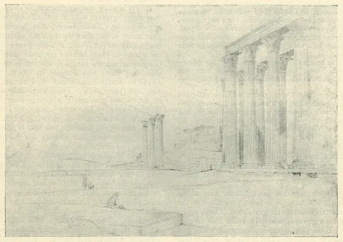 Framed Print : The Temple Of Olympian Zeus, Athens, 1818 Framed Print : The Temple Of Olympian Zeus, Athens, 1818