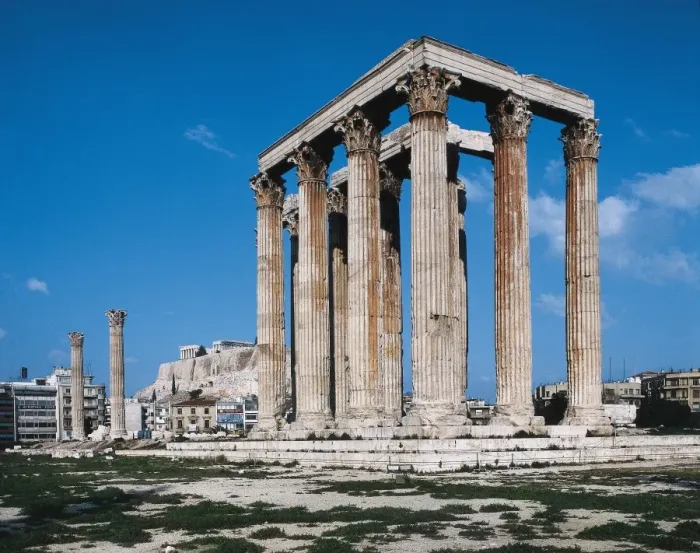 Framed Print : Temple of Olympian Zeus (Olympeion). 174 BC Framed Print : Temple of Olympian Zeus (Olympeion). 174 BC