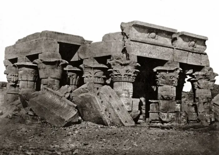 Framed Print : Temple of Ombos, Egypt, 1850s (Maxime Du Camp) Framed Print : Temple of Ombos, Egypt, 1850s (Maxime Du Camp)