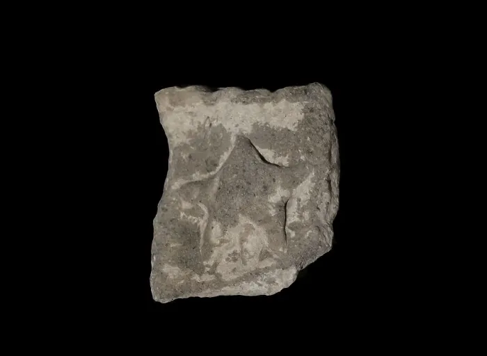 Framed Print : Temple Period (4000 to 2500 BC). Malta. Rim sherd Framed Print : Temple Period (4000 to 2500 BC). Malta. Rim sherd