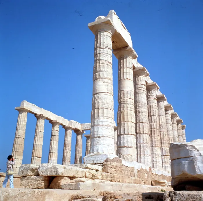 Framed Print : Temple of Poseidon Framed Print : Temple of Poseidon