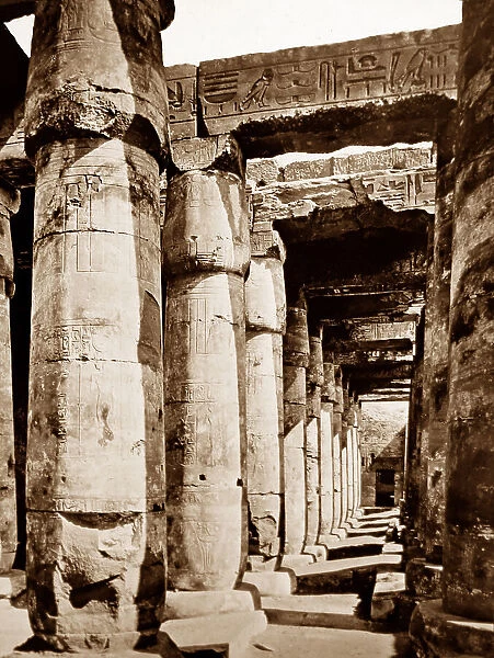 Temple of Seti 1, Abydos, Egypt, Victorian period