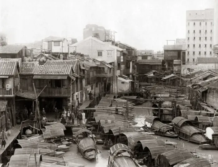 Framed Print : Temple in Shanghai, China circa 1880s Framed Print : Temple in Shanghai, China circa 1880s