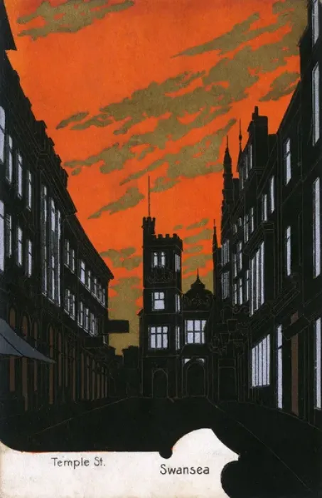 Framed Print : Temple Street, Swansea, Wales Framed Print : Temple Street, Swansea, Wales