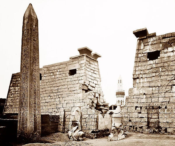 Temple at Thebes, Egypt, Victorian period