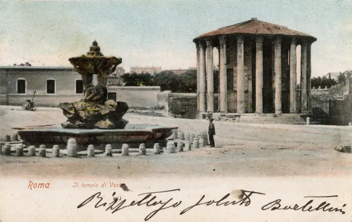 Framed Print : The Temple of Vesta in the old Forum Boarium in Rome Framed Print : The Temple of Vesta in the old Forum Boarium in Rome