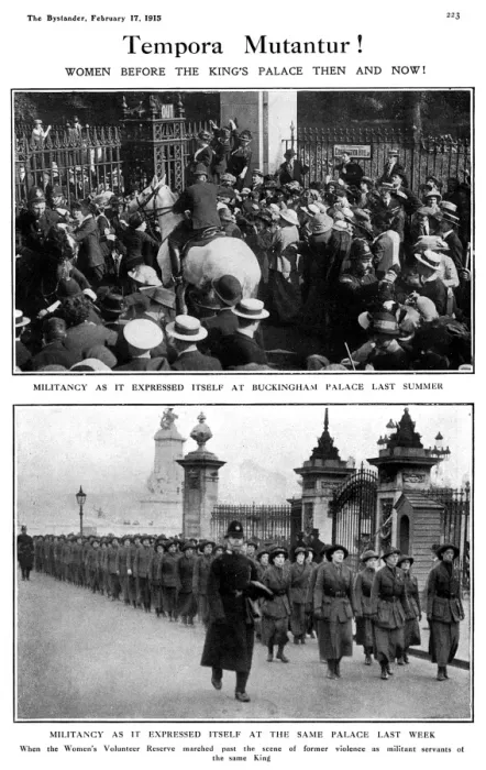 Framed Print : Tempora Mutantur! Militancy at Buckingham Palace, 1914&1915 Framed Print : Tempora Mutantur! Militancy at Buckingham Palace, 1914&1915