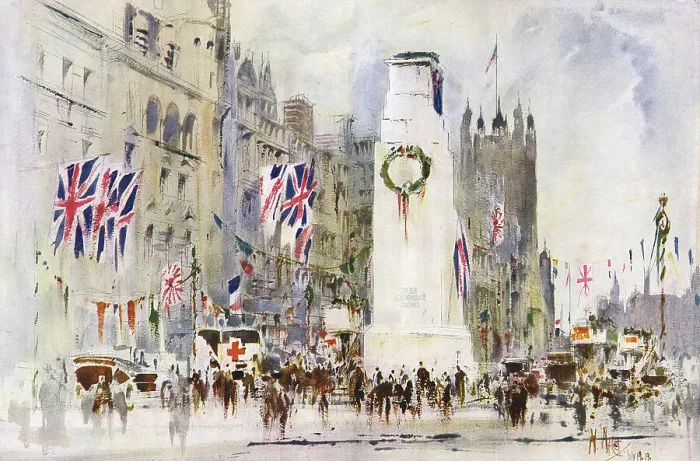 Framed Print : Temporary Cenotaph to the Glorious Dead, 1919 Framed Print : Temporary Cenotaph to the Glorious Dead, 1919
