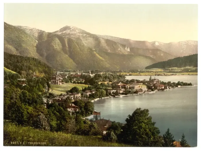 Framed Print : Tengernsee, general view, Upper Bavaria, Germany Framed Print : Tengernsee, general view, Upper Bavaria, Germany