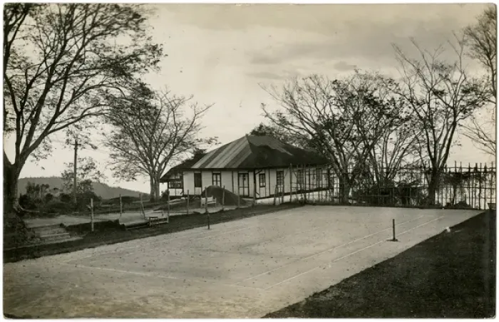 Framed Print : Tennis Court and Club, Singapore, Malaysia Framed Print : Tennis Court and Club, Singapore, Malaysia