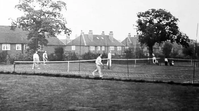 Framed Print : Tennis courts, Bournville village Framed Print : Tennis courts, Bournville village