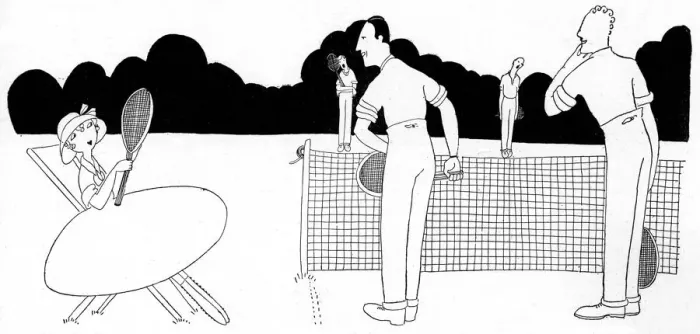 Framed Print : Tennis and flirting, 1916 Framed Print : Tennis and flirting, 1916