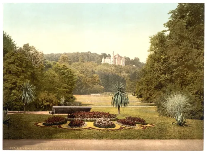 Framed Print : Tennis ground, Homburg (i. e. Bad Homburg vor der Hohe), Hess Framed Print : Tennis ground, Homburg (i. e. Bad Homburg vor der Hohe), Hess