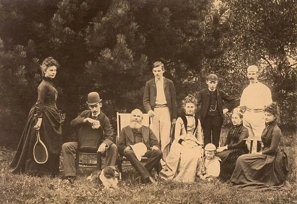 Tennis party, c. 1880s