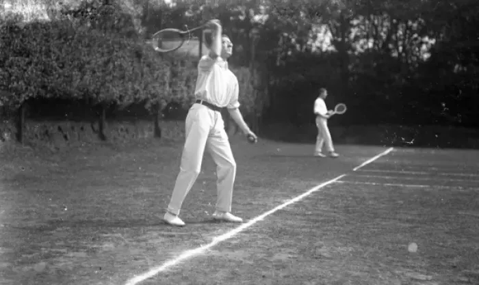 Framed Print : Tennis players on court Framed Print : Tennis players on court