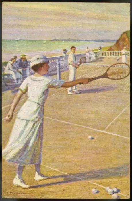 Framed Print : Tennis by the Sea Framed Print : Tennis by the Sea