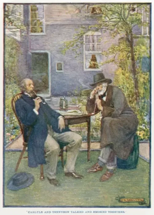Framed Print : Tennyson and Carlyle Framed Print : Tennyson and Carlyle